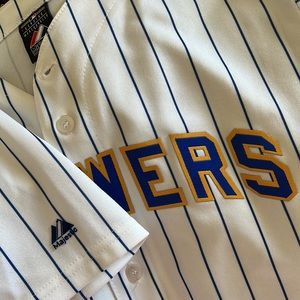 Milwaukee Brewers throwback youth jersey